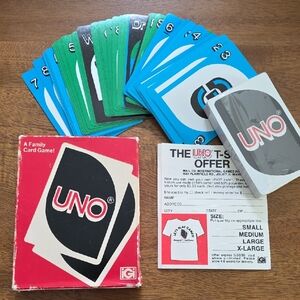 Vintage 1979 Uno Card Game. Includes Original Box And Instructions.